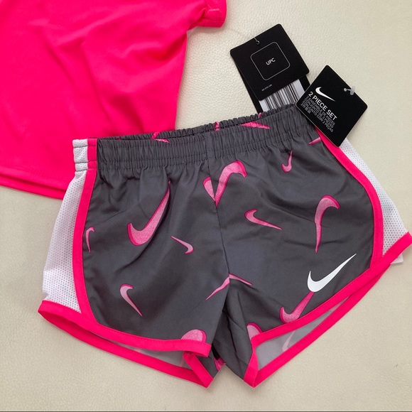Nike cute pink active shorts set 2171 - Picture 3 of 5